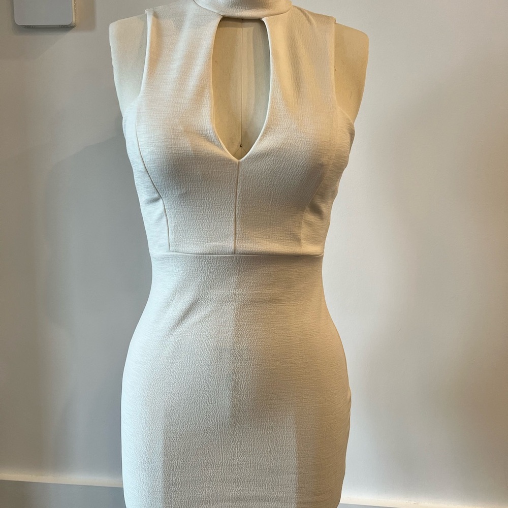 Entry Cream Backless Dress